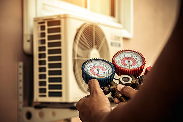 Professional Hvac technician working in Marlboro, NY